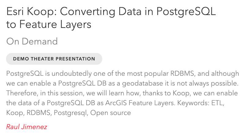 hhkaos's tweet image. I&apos;m really excited because this year I&apos;ll contributing to the #Esri #DevSummit (April 6–8, 2021) on three sessions!!😬😬👏👏 esri.com/en-us/about/ev… #KoopJS #JavaScript #Python