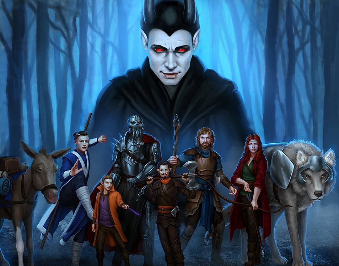 OffbeatWorlds's tweet photo. Huge group commission I did for @RNGpresents of their party. Check out their podcast!

Painted in Procreate and Photoshop (mostly Photoshop as Procreate couldn't handle the file size 😅) https://t.co/q85nTvHwWn