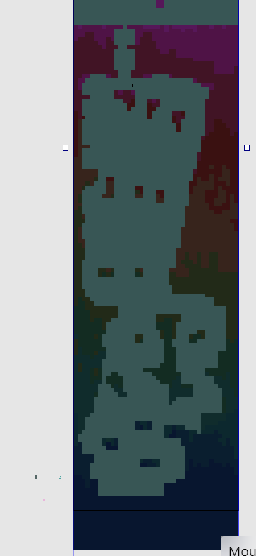 to make this tiny thing feel more impactful i made a tileset that has like 10 colors and then slowly switch from one color to the next as you move up the level!