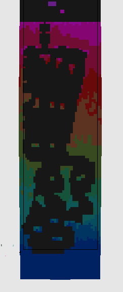 to make this tiny thing feel more impactful i made a tileset that has like 10 colors and then slowly switch from one color to the next as you move up the level!