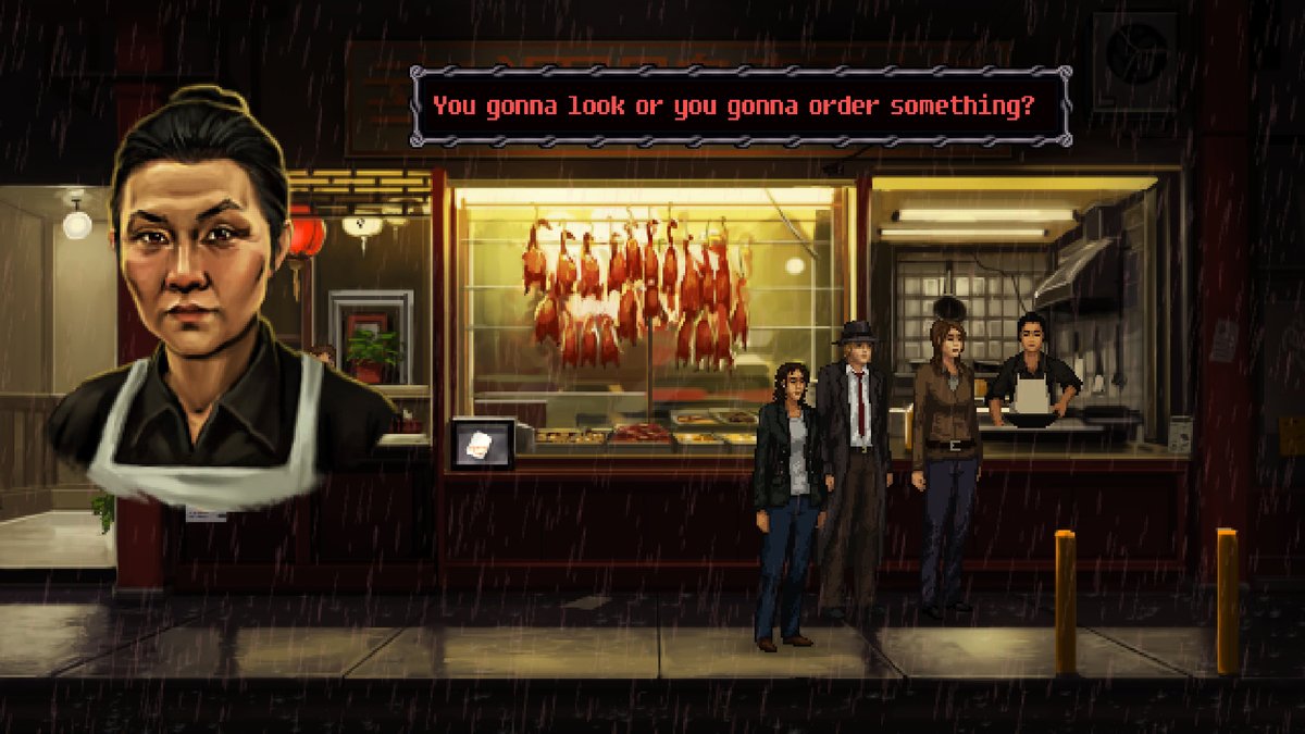 Unavowed ($8.99) - point 'n click urban fantasy murder mystery, combined with the best part of mass effect: taking squadmembers with you and chatting them up endlessly! the puzzles solve differently depending on who you bring along!  https://store.steampowered.com/app/336140/Unavowed/