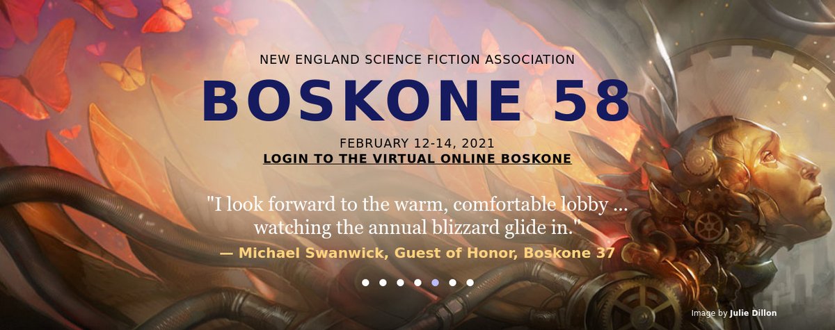 This weekend, I'm participating in Boskone 58, Boston's annual sf convention. https://boskone.org/ Tonight, on a panel called "Tech Innovation? Does Silicon Valley Have A Mind-Control Ray, Or a Monopoly?" at 530PM Pacific.2/