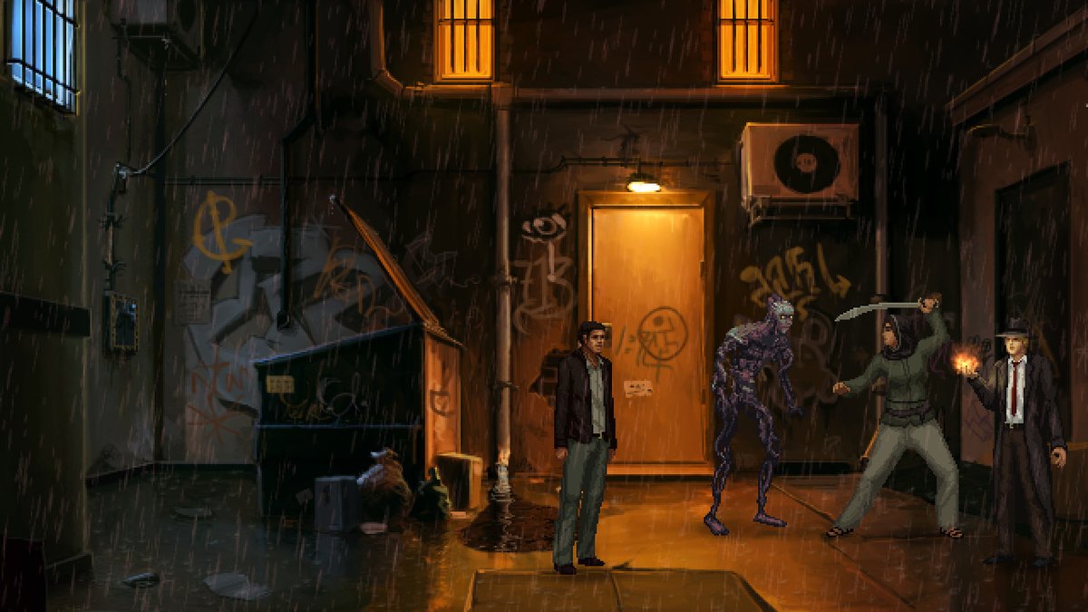 Unavowed ($8.99) - point 'n click urban fantasy murder mystery, combined with the best part of mass effect: taking squadmembers with you and chatting them up endlessly! the puzzles solve differently depending on who you bring along!  https://store.steampowered.com/app/336140/Unavowed/