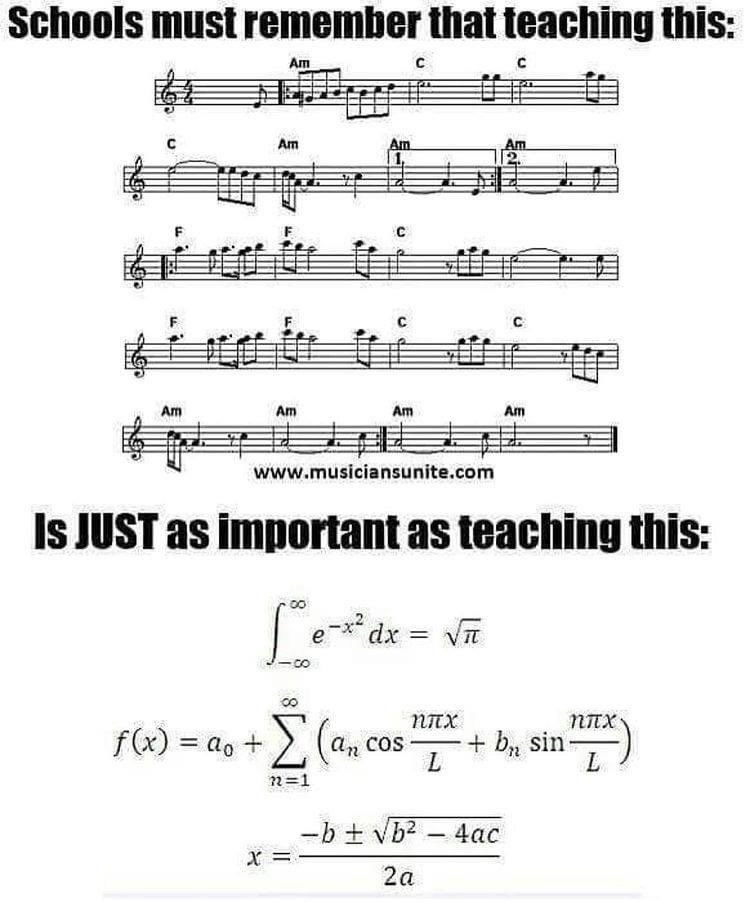 DrJackson06's tweet photo. NEWSFLASH! Smart comes in many forms. Different is not Deficient...it’s just DIFFERENT. The fine arts represent the perfect laboratory to demonstrate the connections and relevance embedded in a comprehensive, broad and rigorous curriculum. Music is math; is science; is history https://t.co/t5IuLg98sI