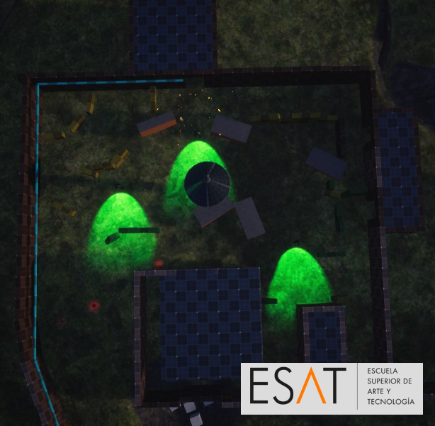 CosmoPlaysz's tweet photo. The player's perception is tricked by level design 🧠 One of each way is blocked by a spider-alarm (The Stalker) which can call for reinforcements if the player touch them. So there's only one way to solve this challenge! Would you try it? #screenshotsaturday #gamedev #UE4 https://t.co/YYplG3Lkml