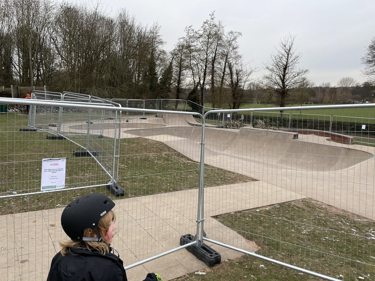 cwooda's tweet photo. @Lichfield_DC @LichfieldBID @Mike_Fabricant wonder why you close the skate park due to COVID, but not the play park...  I didn’t realise COVID only effected skaters. Lockdown is hard enough for young children. https://t.co/ZoFkAxS3IA