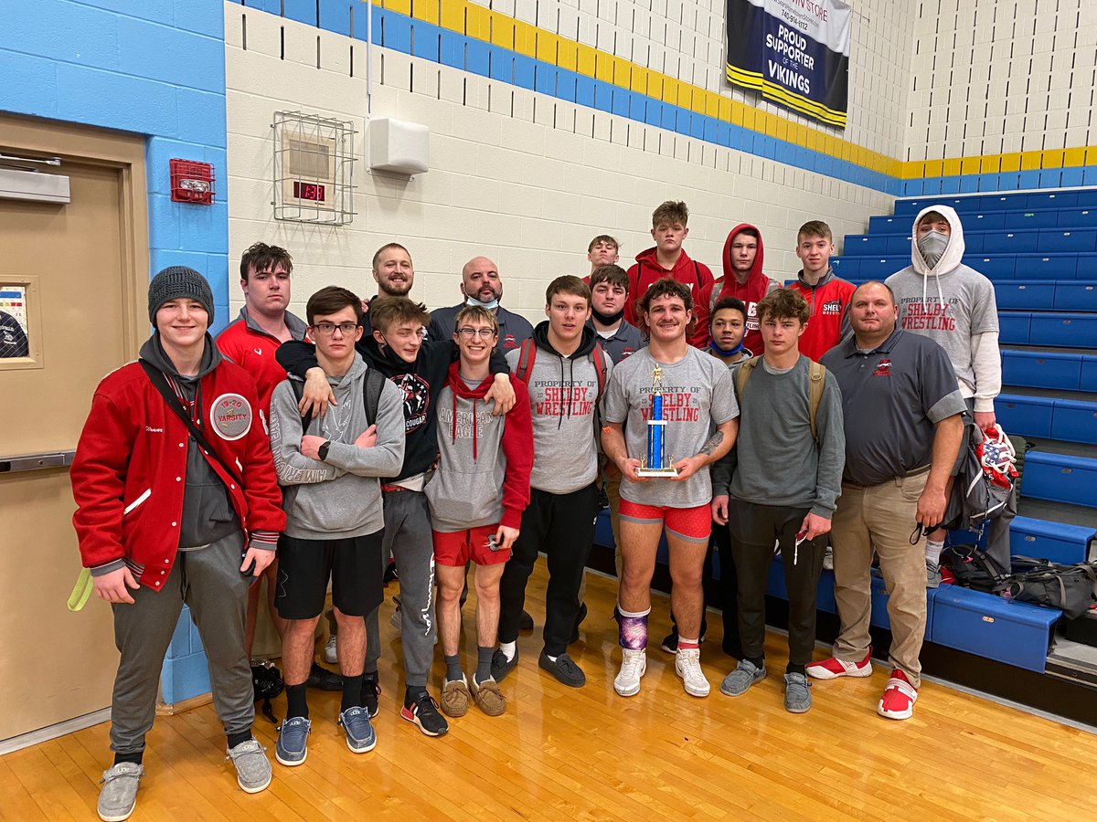 scsathletics1's tweet photo. Whippet wrestlers finish the regular season as the winningest dual team in Shelby history, by a wide margin, with an incredible record of 22 wins and only 4 losses #scwr https://t.co/qA1fVG1aGC