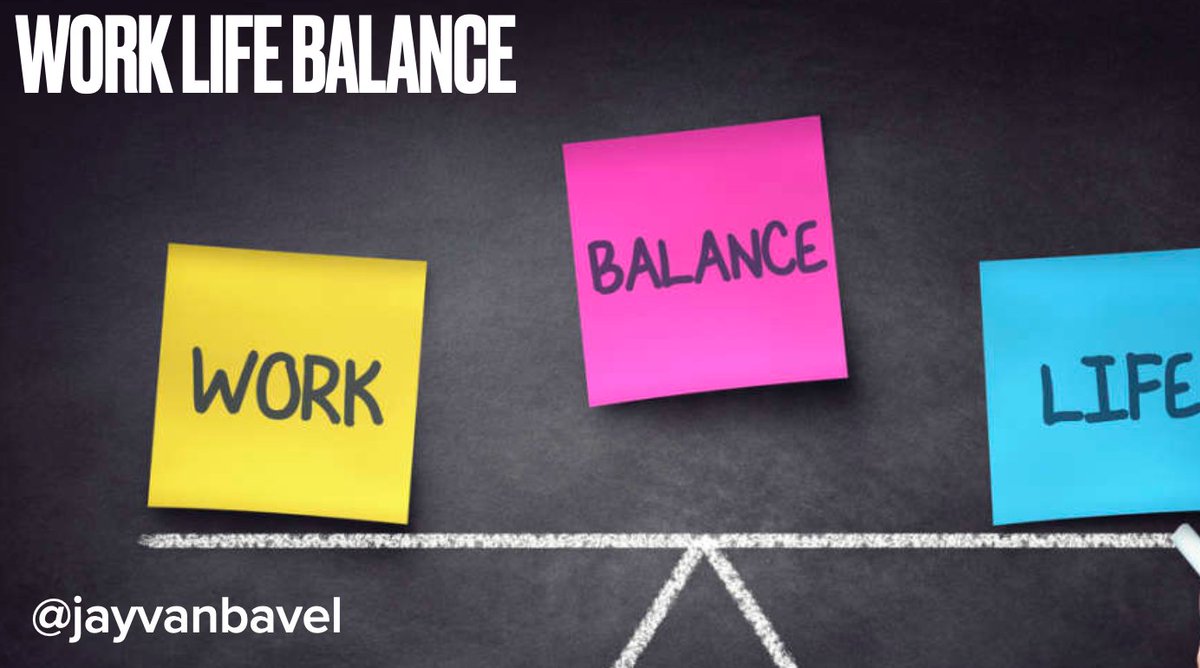 Are you striving for work life balance? I was in a great symposium at  #SPSP2021 on how to better achieve work life balance. I'll share the lessons in a thread below and here are my slides if you want to read more:  https://www.slideshare.net/JayVanBavel/work-life-balance-242697225