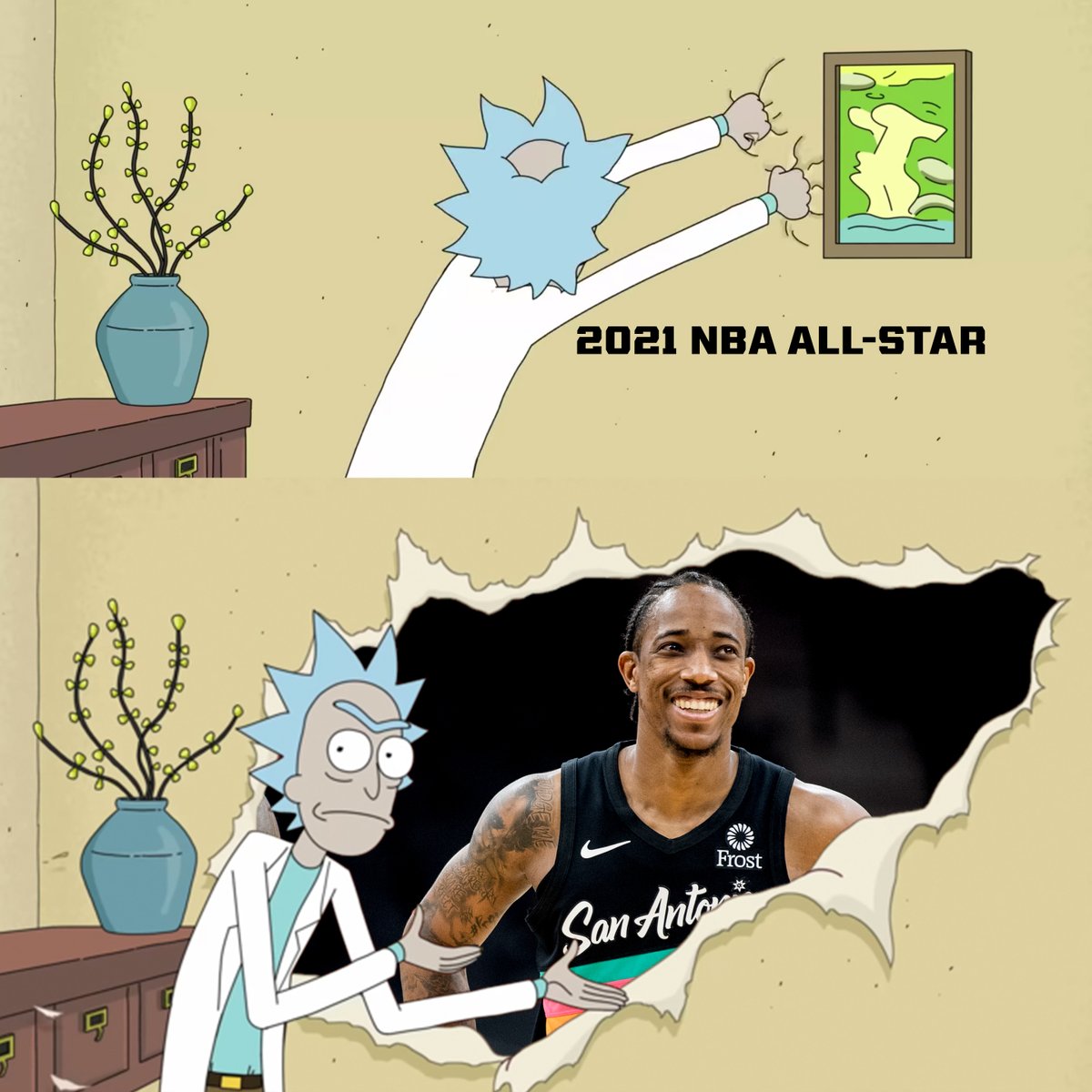 spurs's tweet image. ⭐️ VOTES COUNT TWICE TODAY ⭐️

@DeMar_DeRozan x #NBAAllStar 

☝️ RT = ✌️ votes!