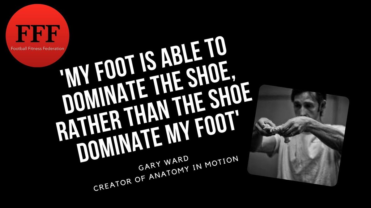 Football Fitness Federation (@footballfitfed) on Twitter photo 'My foot is able to dominate the shoe, rather than the shoe dominate the foot.'
<a href="/GaryWard_AiM/">Anatomy In Motion</a>
Listen to the episode with Gary here 👉 buff.ly/3qPqWTU
Watch the episode here 👉 buff.ly/37Lk2GQ 'My foot is able to dominate the shoe, rather than the shoe dominate the foot.'
<a href="/GaryWard_AiM/">Anatomy In Motion</a>
Listen to the episode with Gary here 👉 buff.ly/3qPqWTU
Watch the episode here 👉 buff.ly/37Lk2GQ