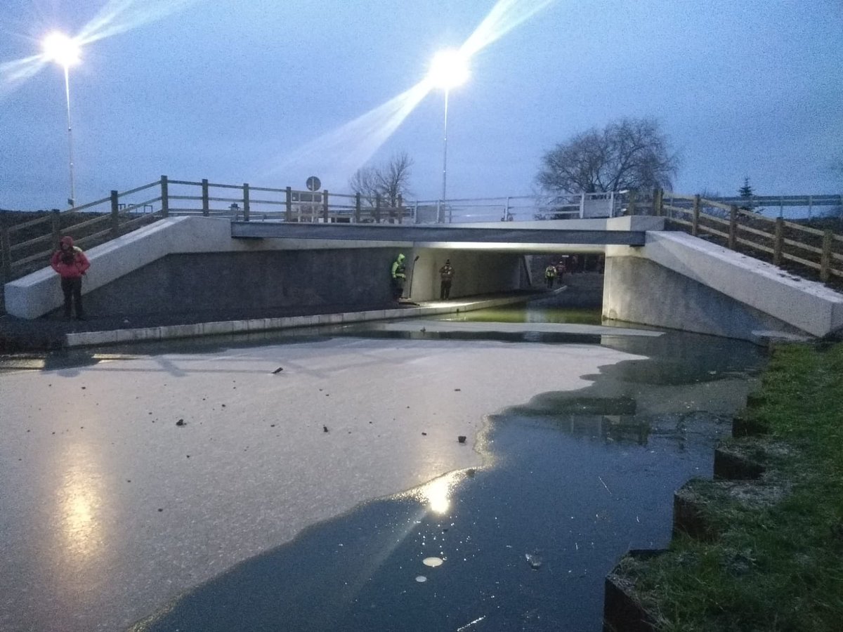 #CALLOUT At 1602 hrs the Sharpness SRT crew were deployed to assist <a href="/Glos_Police/">Gloucestershire Constabulary</a> with an ongoing search for a missing person. 
The team completed a search of the new canal section under the whitminster roundabout. 
With nothing found, all crew were stood down at 1800 hrs.