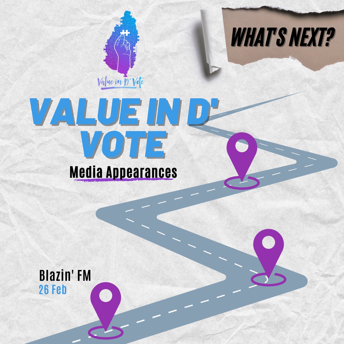 nycsaintlucia's tweet photo. Our Youth Voter Education campaign is now on the ROAD💥‼️ We will be making exciting stops on some of your favourite platforms. 

First up, Blazin' FM on February 26th🔥 

READY to put Value in D Vote! 🗳 
#VoterEducation #ValueDvote #YourVoteMatters https://t.co/MlB2AVZlEp