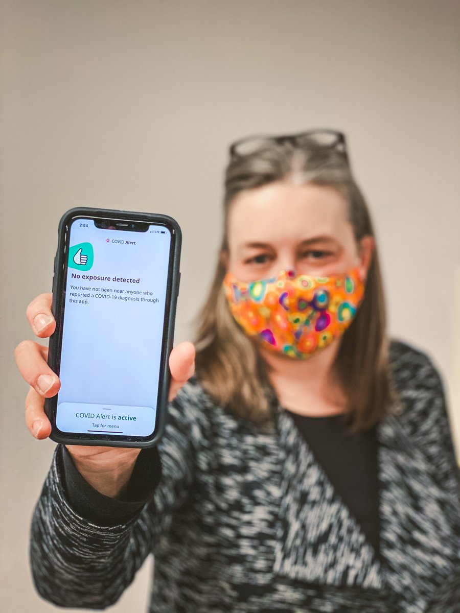 ...and please... PLEASE download the  #CovidAlert   App! I'm not the most tech savvy person (I'll admit) but it was VERY easy to download and install. The more people that have this app, the easier it is to slow the spread of this virus.
