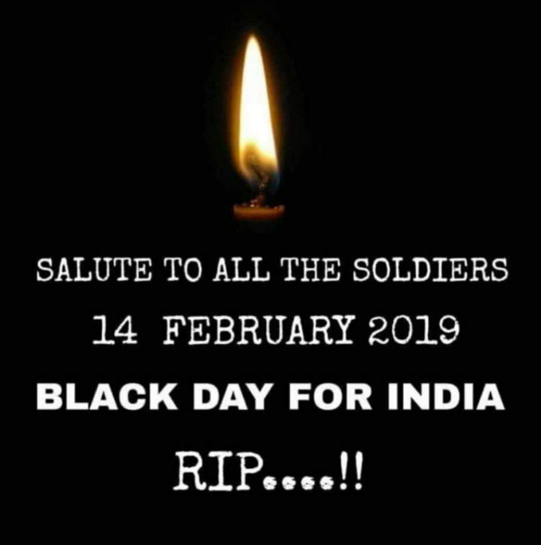 #Salute to All jawans who lost their lives 🙏🇮🇳

Jai hind 

#Pulwama 
#February2019