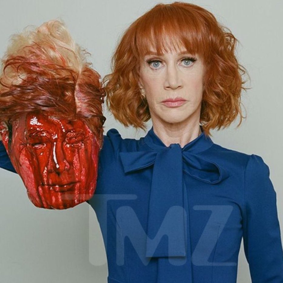 DC_Draino's tweet image. Friendly reminder that according to the Left, Kathy Griffin is just expressing free speech here

But Trump saying “peacefully and patriotically protest” is an incitement of violence

Got it