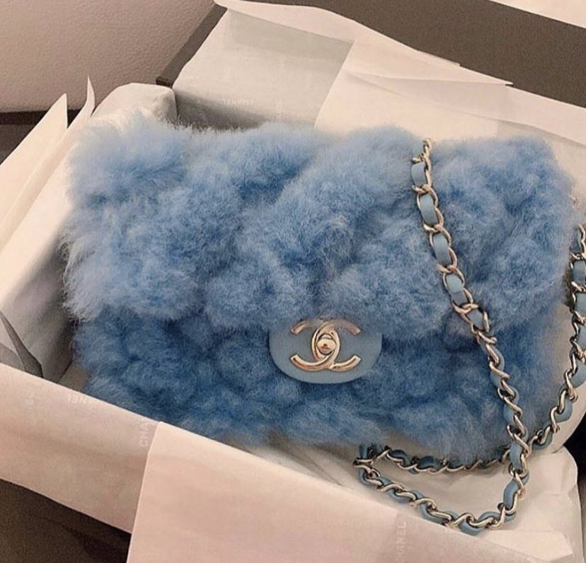 fluffy chanel bag