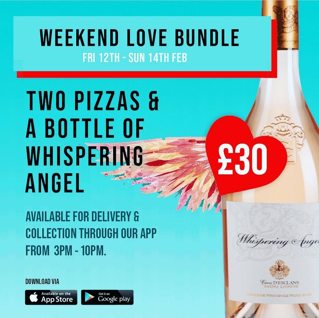 WimbledonScene's tweet photo. Valentine's Day Offer from @dough_central_ newly opened in Colliers Wood.
Every Pizza Me loves Every #Pizza You ❤️ Show your Valentine how much you care. Take advantage of their delicious offers available via their app. If you haven’t already: https://t.co/cHnc1DTION
#valentines https://t.co/GZpXLfwjsh