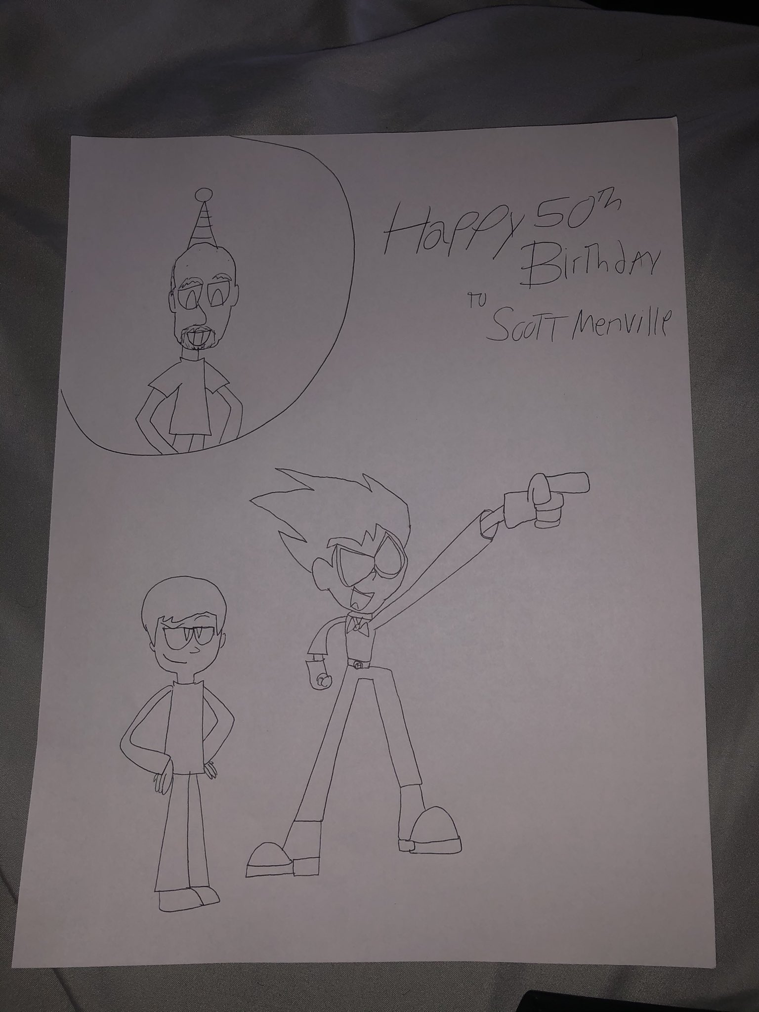 Happy late birthday to Scott menville and Abe Lincoln 
