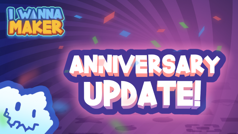 IWannaMakerGame's tweet photo. Our 1 year anniversary update v0.74 is out now! Party hats, fireworks, and a revamped challenge mode! Thanks to everyone for playing the game for the past year and we hope you enjoy the update. https://t.co/muz5bXVDY4 https://t.co/yLxqJnCIiz