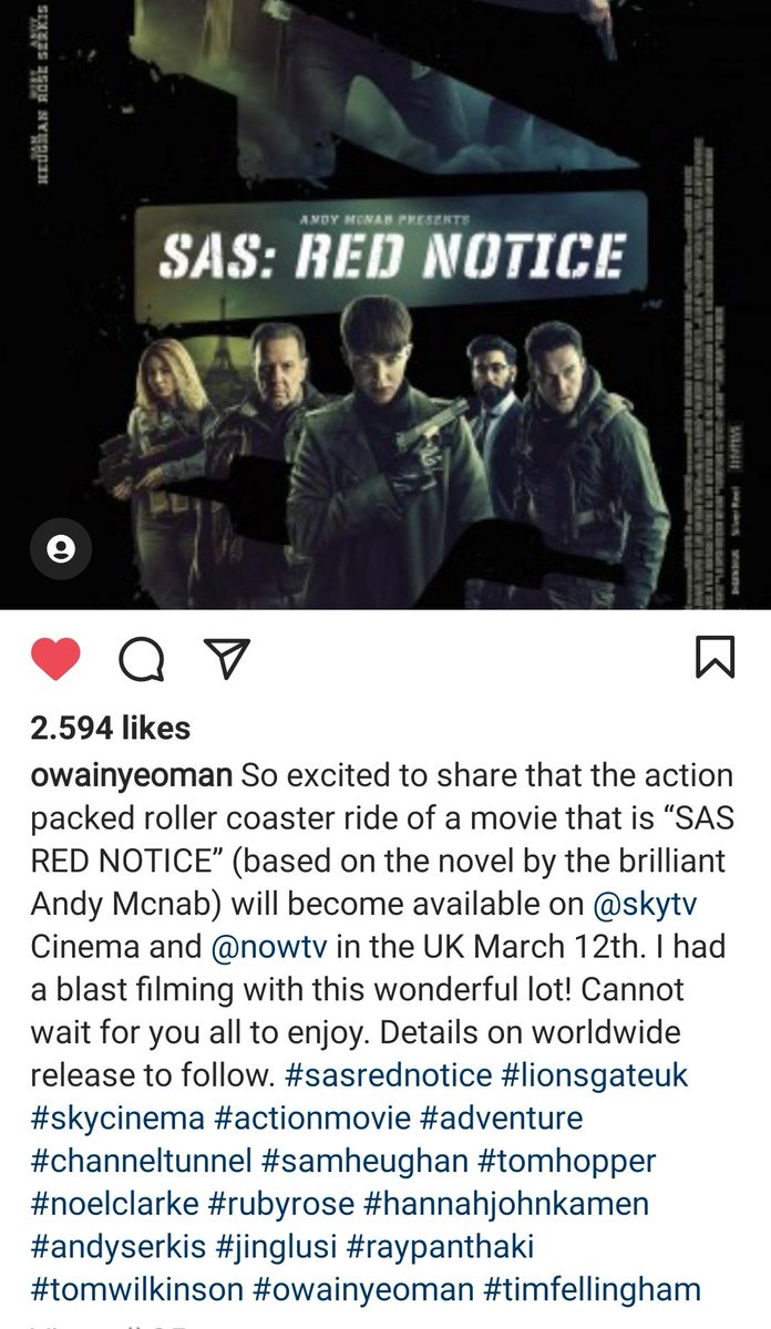 Continuing with the  #ScotsMagazine article with Sam and Graham and adding a new  #sasrednotice poster! The excitement knowing that this movie will be released in less than 4 weeks is unreal!  #SamHeughan