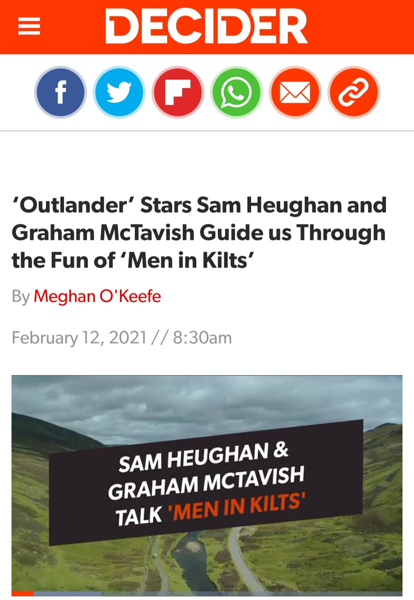 Adding some more  #MIK articles because i am so incredibly proud of its co-creator and exec. producer, Mr. Heughan. Can you blame me? 