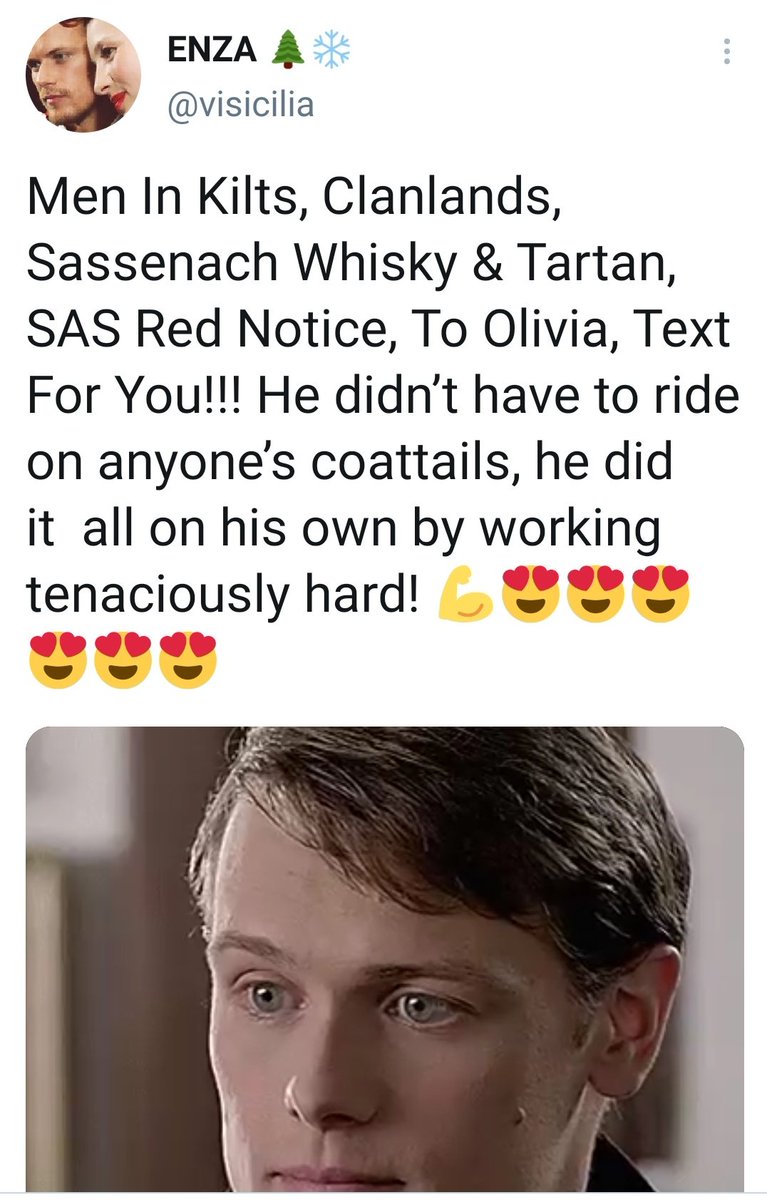 And, of course, some more written Press covering Sam's upcoming movies, thx to  @IreneMacleod12! Also a bid THANK YOU to amazing  @MakkOlga for all the info! And adding an amazing tweet from  @visicilia because i agree with it all!  #SamHeughan #sasrednotice  #ToOlivia