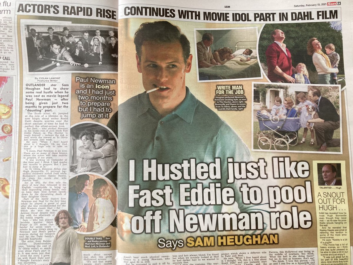 And, of course, some more written Press covering Sam's upcoming movies, thx to  @IreneMacleod12! Also a bid THANK YOU to amazing  @MakkOlga for all the info! And adding an amazing tweet from  @visicilia because i agree with it all!  #SamHeughan #sasrednotice  #ToOlivia
