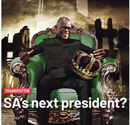 dailymaverick's tweet photo. TRAINSPOTTER
Ace Magashule, South Africa’s next president? https://t.co/KqF6CVC12z  
By Richard Poplak @Poplak https://t.co/ZKkAr6Zxc4