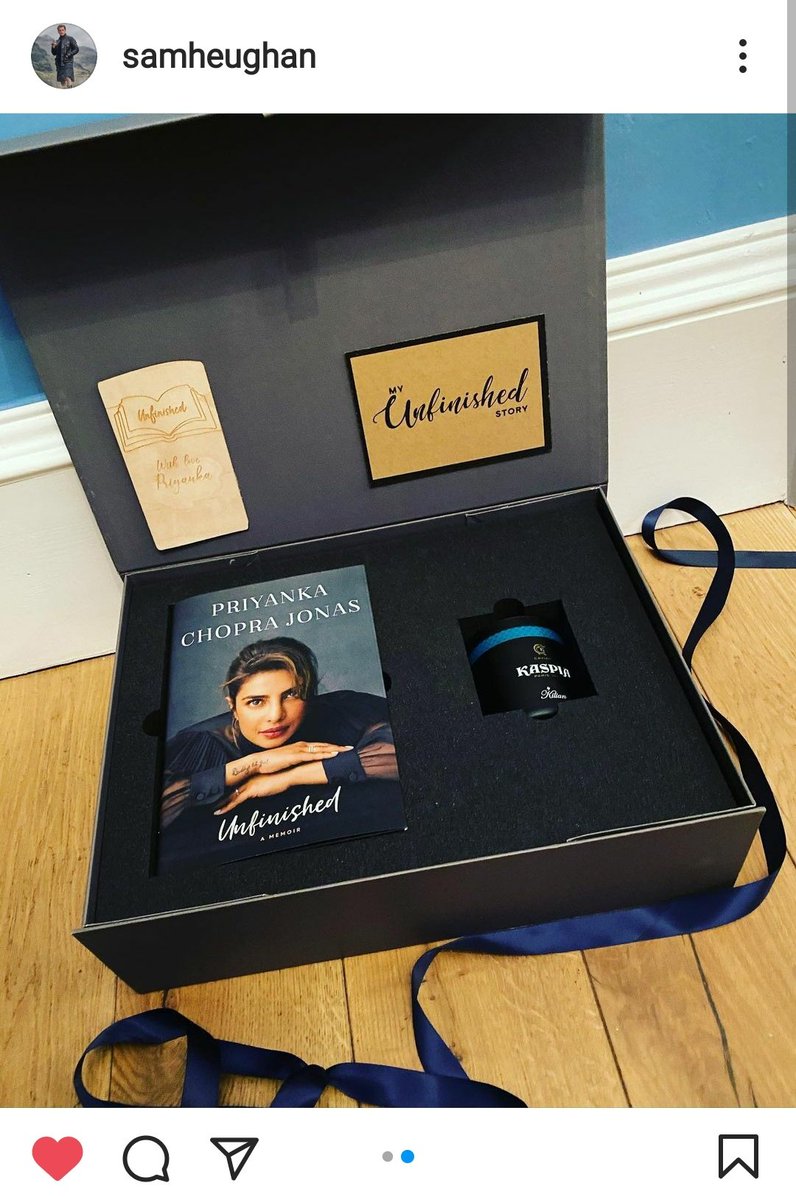 Sam also reminded us about Pri's book launch  #Unfinishedand just like Sam,i also can't wait to read it! Loving the support and the friendship between these two amazing human beings! When fandoms collide, good things happen!  #SamHeughan  #PriyankaChopra