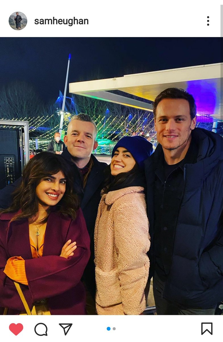 Sam also reminded us about Pri's book launch  #Unfinishedand just like Sam,i also can't wait to read it! Loving the support and the friendship between these two amazing human beings! When fandoms collide, good things happen!  #SamHeughan  #PriyankaChopra