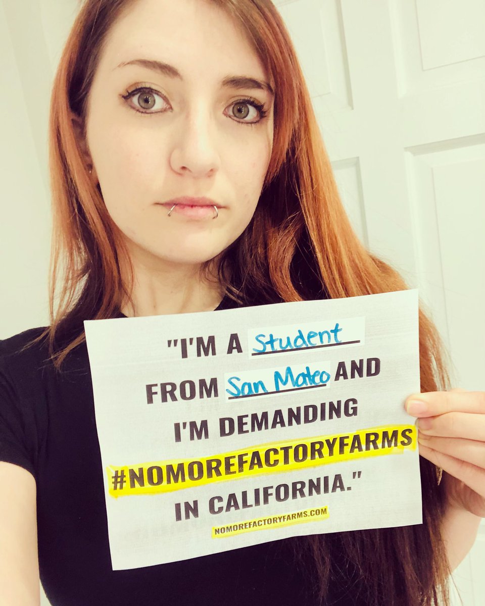 CA is spending millions of taxpayer dollars to expand the animal agriculture industry. It’s time to STOP this destructive industry & protect animals, workers, our planet and public health. I’m demanding a moratorium on the expansion of factory farms. #NoMoreFactoryFarms https://t.co/VOu0n8B5HU