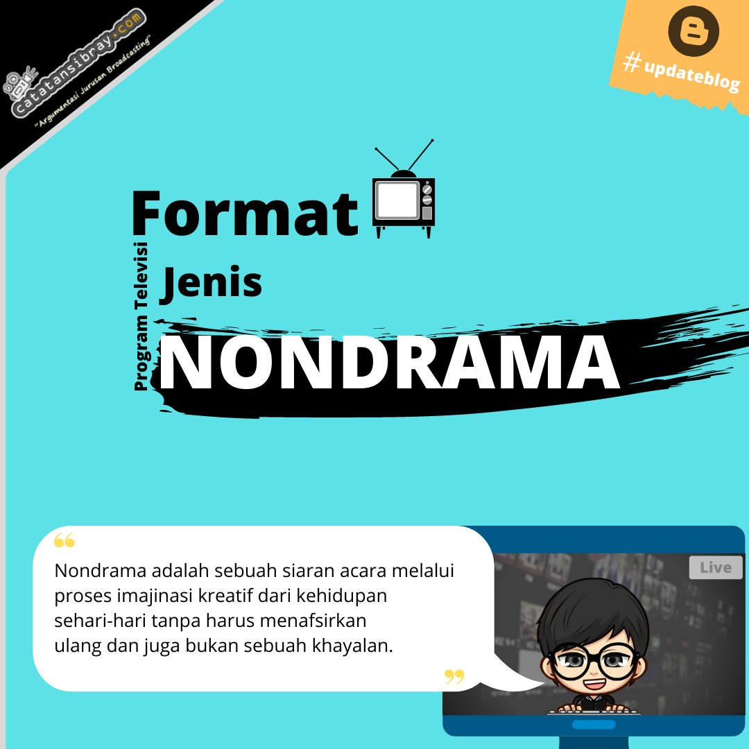 katasibray's tweet photo. NonDrama = Non (bukan) Drama (karya sastra)
#updateartikel #kumpulanblogger #bloggercrony #bloggerjakarta #bloggerindonesia #mikroblogindonesia #jurusanbroadcasting #ilmukomunikasi https://t.co/di2Vew9kY5