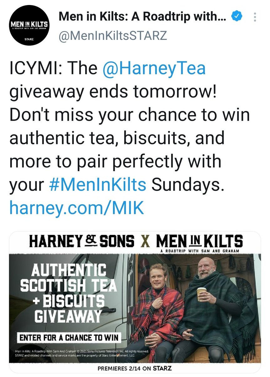 Another wee reminder aboutstill being able to enter  #HarneyTea 's  #Mik giveaway! But hurry!!  https://woobox.com/gdncot&nbsp;