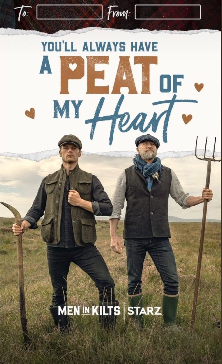And what better way to end this thread than with some more amazing Valentines day card with our fav  #MenInKilts ! Say "You're the Sam to my Graham" and cue the collective awwwwwww!!  #SamHeughan  #GrahamMcTavish  https://twitter.com/Elara38/status/1360357685133258752?s=19