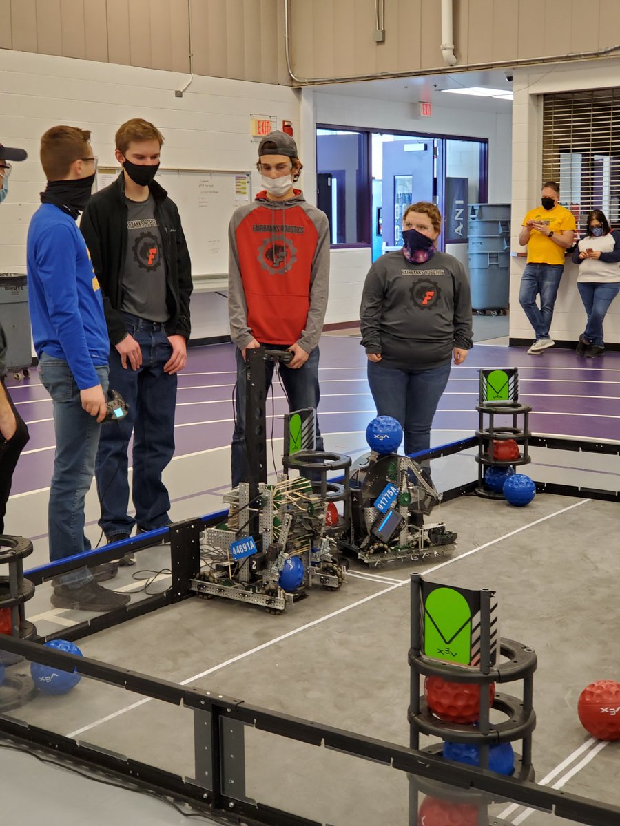 FLS_Robotics's tweet photo. High school VEX VRC today in Pickerington - System Overdrive 91775B played well and The A Team 91775A made it into the Quarterfinals for the first time! @ASchirg @FairbanksLocal @montyfhs https://t.co/9Jh9xPRqOM