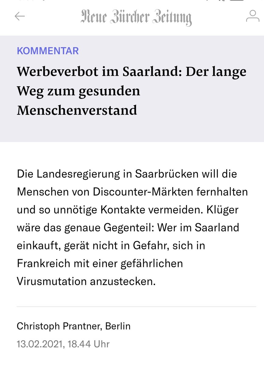 Elli Pirelli On Twitter Geschafte Die Auch Wahrend Des Lockdowns Geoffnet Haben Durfen Im Saarland Ab Dem 22 02 Nicht Mehr Fur Artikel Ausserhalb Des Taglichen Bedarfs Werben Ubrigens Dieser Unsinn