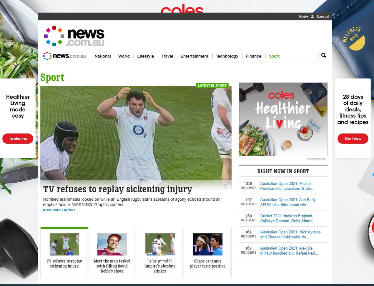 Barty also interrupts a pretty  #BallsOnly  @newscomauHQ Sunday sports splash 1/9  #WomenInSport  Ash Barty, AFLW joke, third round win  http://news.com.au/sport/tennis/australian-open/ash-barty-teases-aflw-defection-after-third-round-demolition-in-australian-open/news-story/1125dcc871bba1ca5b1ee6fabbd93ba4