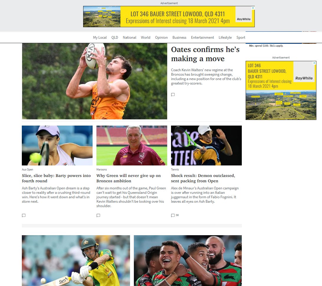 YAY! for Barty interrupting the  #BallsOnly  @couriermail  @cmail_sport Sunday sports splash 1/6  #WomenInSport  Slice, slice baby: Barty powers into fourth round  https://www.couriermail.com.au/sport/tennis/australian-open-2021-ash-barty-defeats-ekaterina-alexandrova-to-reach-fourth-round/news-story/118124cca48e4e75c07c7d40e2c8916f