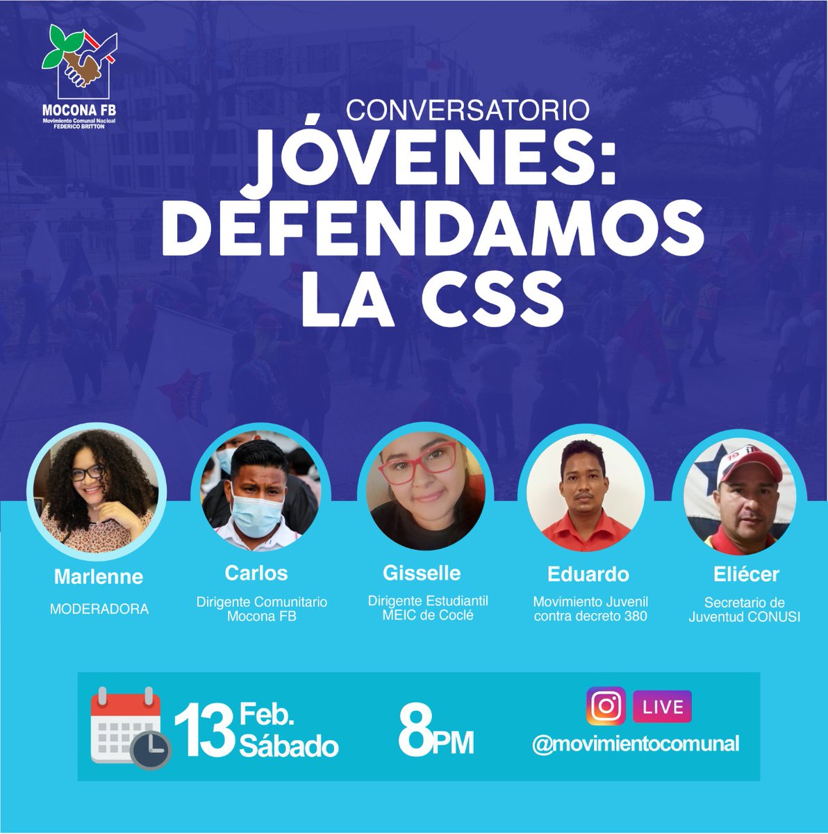 FER29N's tweet photo. Todos invitados hoy 13 de febrero a las 08:00 d ela noche. Por @movimientocomunal @MoconaFB https://t.co/m00RP7q5Xa