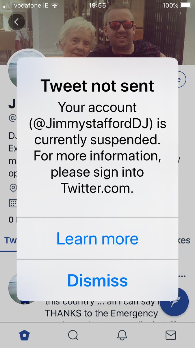 Why oh why @Twitter @TwitterSupport is @jimmystaffordDJ suspended ? #justiceforjimmy now unsuspend his account of we will all walk