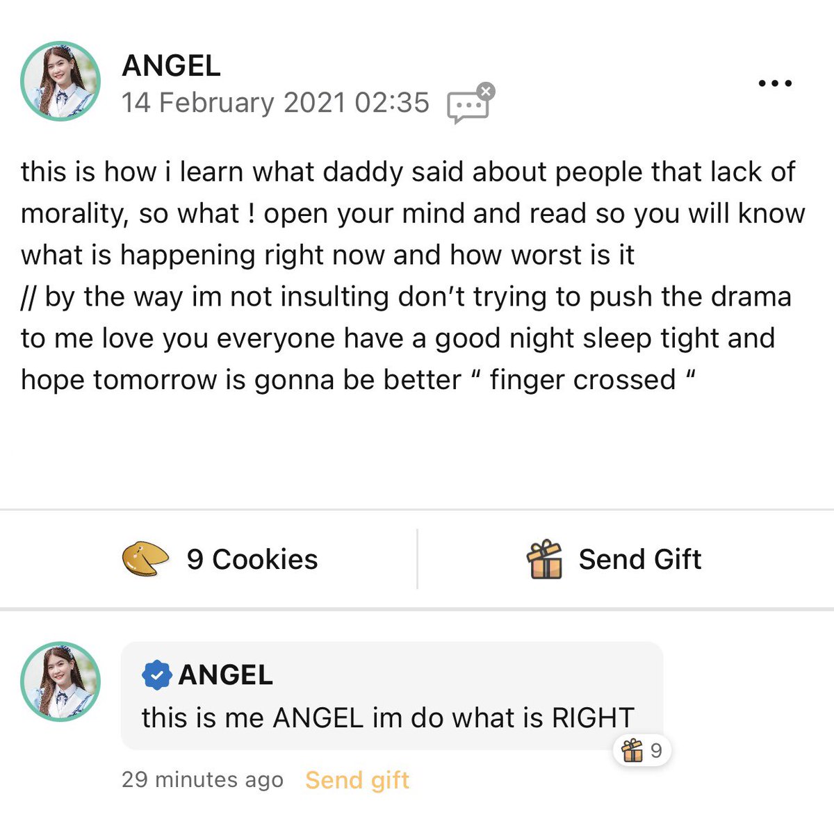 wish your wings #angelnpssn tweet media