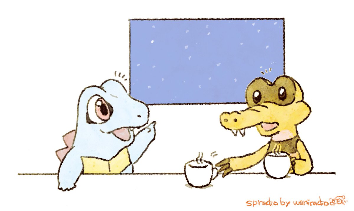 Snowy day
#Totodile #Sandile 