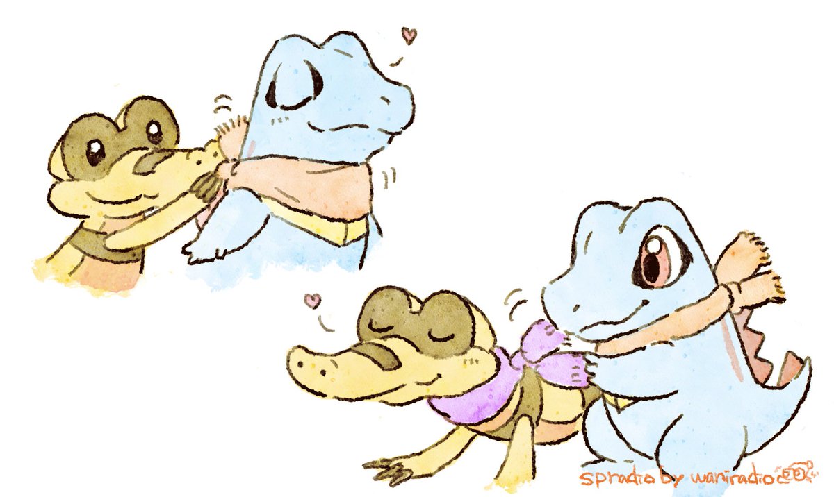Snowy day
#Totodile #Sandile 
