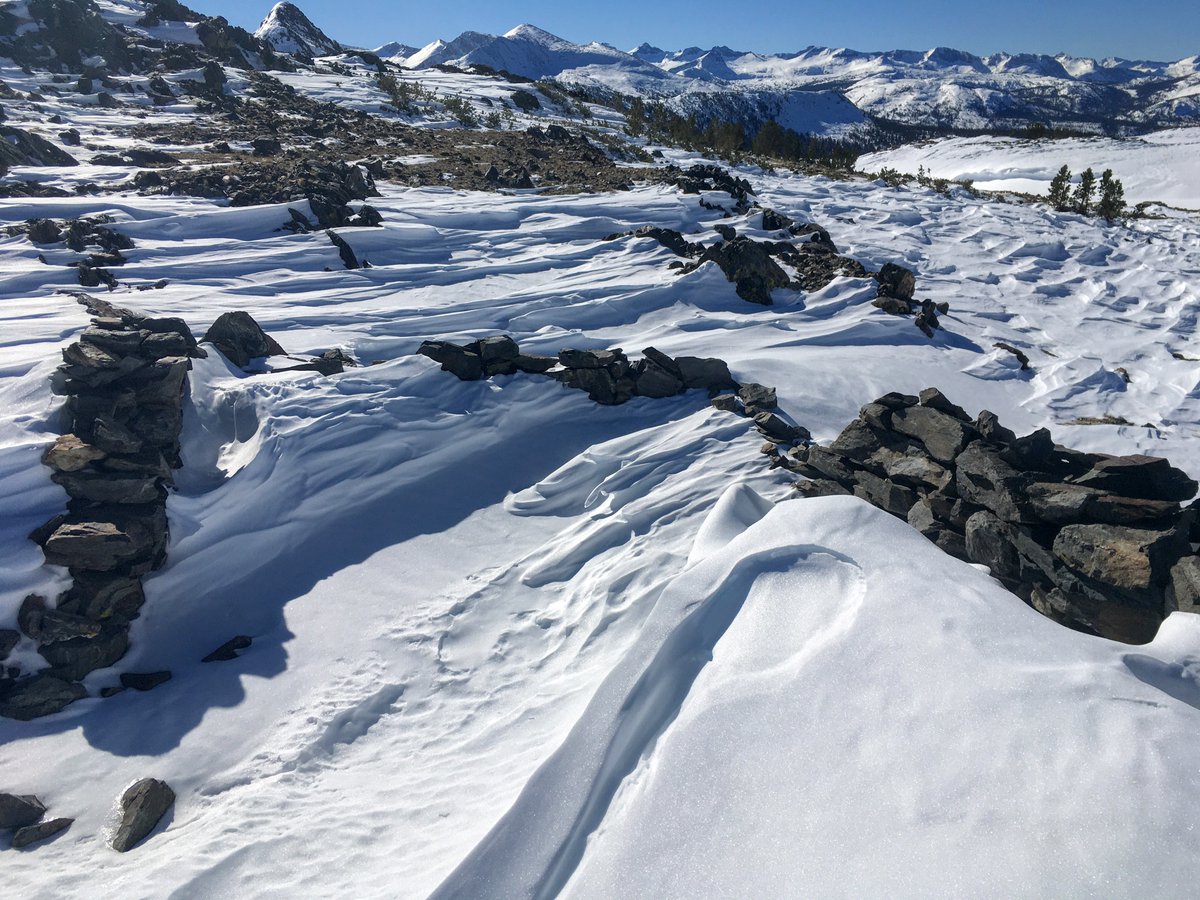 Snow covered remnants of the Great Sierra Mine