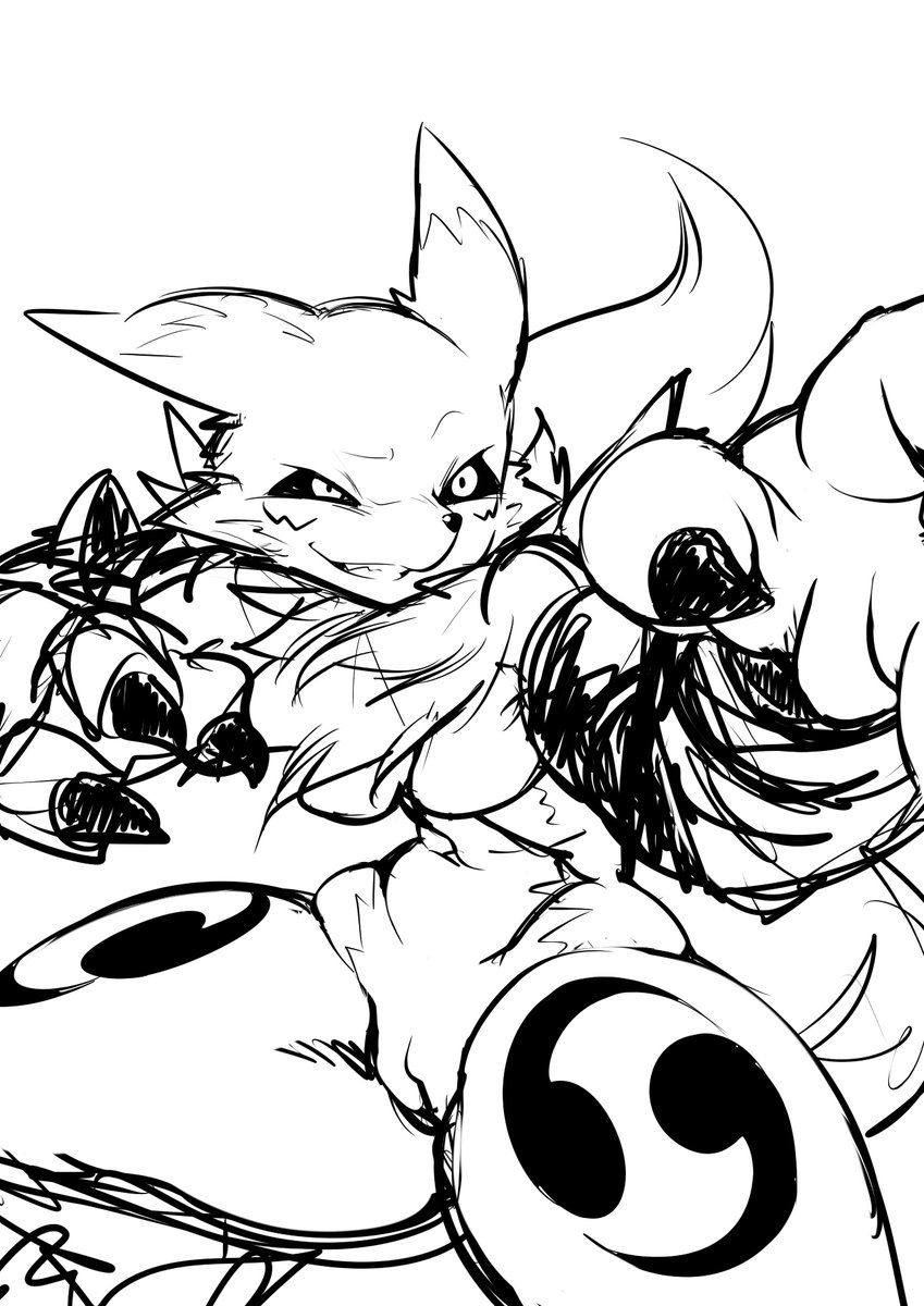 いま描いてる絵が捗らなくて辛いからラクガキ 