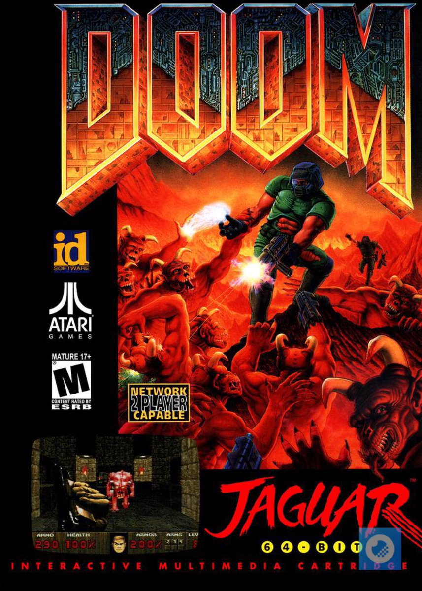 GameyeVG's tweet photo. #RandomAccess on some #Doom for Atari Jaguar. #GAMEYE #RetroGaming https://t.co/yPj4kyFhQk