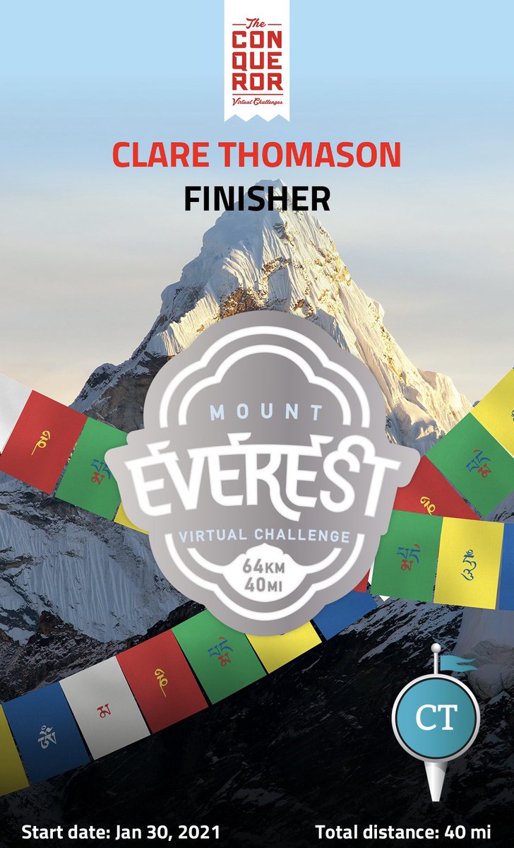 clare_tzu's tweet image. Wahooo 👊🏻 certificate came through after the final push to the summit today 🏔 #lockdownchallenges up next Inca trail, Hadrian’s wall or taking the lands end to John O’Groats plunge 🤔