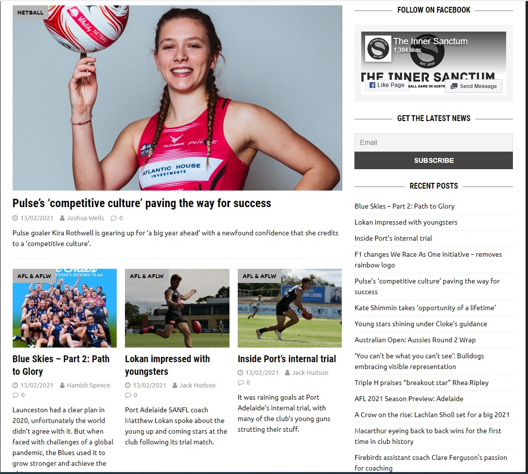 Less  #BallsOnly  @innersanctum_au Sunday sports splash 6/14  #WomenInSport  Pulse's 'competitive culture' paving the way for success  https://www.theinnersanctum.com.au/pulses-competitive-culture-paving-the-way-for-success/btw lovely hero shot on that piece .../