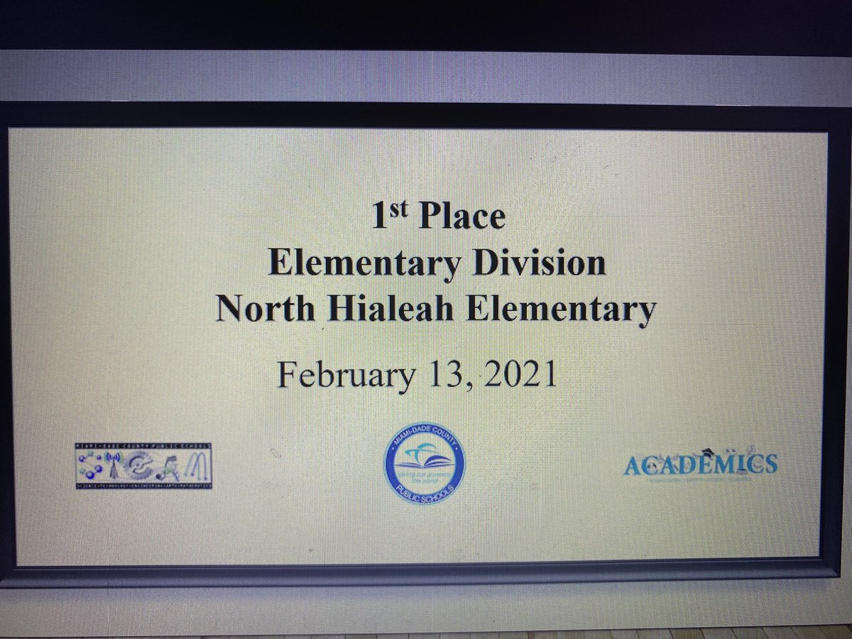 MDCPSRobotics's tweet photo. We congratulate the students and the whole @NorthHialeah family for earning 1st place π in the Elementary School Division of our @MDCPS Inaugural @VEX Robotics Programming Challenge! #RoboticsIsTheLanguageOfSTEAMInMDCPS @MDCPSSTEAM @STEMDesignation @MDCPSAcademics https://t.co/5nibPT17a9