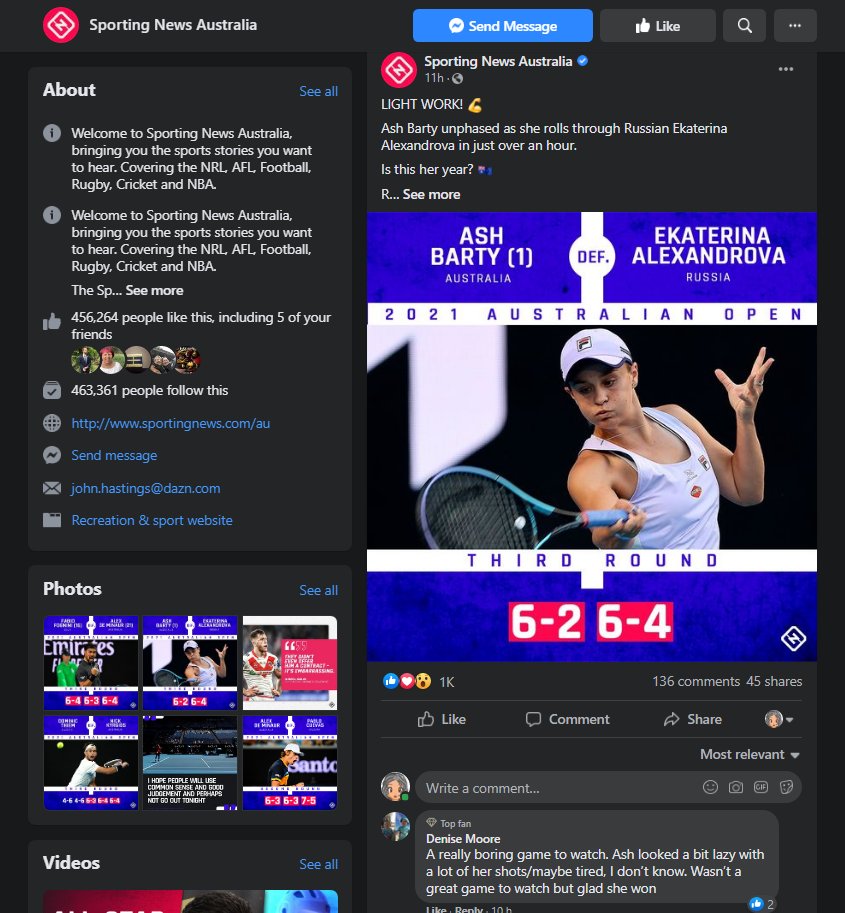 Yep, you guessed it, Barty interrupts a pretty  #BallsOnly  @facebook Sporting News Australia Sunday sports splash 1/10  #WomenInSport  Ash Barty unphased as she rolls through Russian Ekaterina Alexandrova in just over an hour.Is this her year?   https://l.facebook.com/l.php?u=https%3A%2F%2Fbit.ly%2F3agKBXt%3Ffbclid%3DIwAR0qGMlvzeqTRrf2jQAbiVKRkl2saLcIB-bMz9FKxjIDUg98HiRXpb8g4t8&h=AT2NIn4MAyCK9W05gAGdqUEFMIGj1oB8kms9XqawTE4RdKaViULxP-kYV0UVG20xj7LZrvrmvLjjQYpicbTZu_JKh_4pEgYFexirC26IY6IavNbhZifLBYYmK9U91ANamA&__tn__=-UK-R&c[0]=AT1O1s7FSSVdCH0mKz_JiZxY4XRRuTSwRiSyYp11Jycco64VDWDD5eNdxblN76dc90-gERWJ5y8Uj3Au-PJzor0NFkYFpOUh4jf5Y0ATl-8_cY36v_sxn2DO8MWAtPTZ9hqiRFoxzv4DJJtzvvy5IwAPD5l9xKumcyFi1TpbBxsm_9M